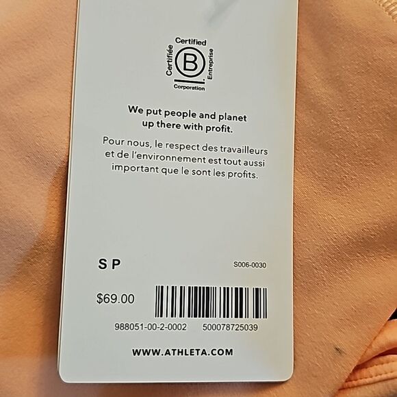 Athleta Conscious Cut Out Crop, Size Small D-DD, NWT, - Picture 7 of 10